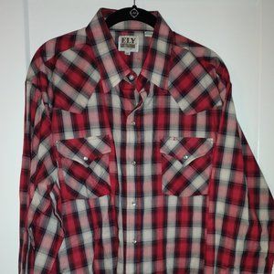 Long sleeve Men's Dress Shirt - Ely Cattleman - Extra Large (XL)